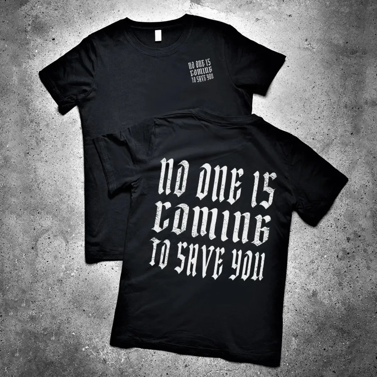 No One Is Coming To Save You Printed Men's T-shirt sold by Polyalien