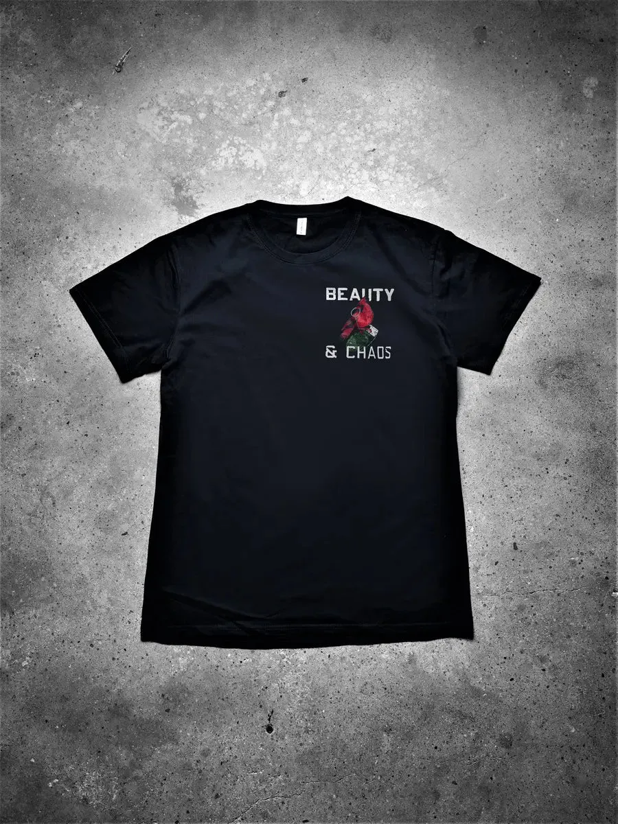 Beauty & Chaos Printed Men's T-shirt sold by Polyalien product image thumbnail 2