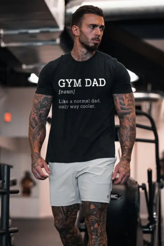 Gym Dad Printed Men's T-shirt sold by Polyalien