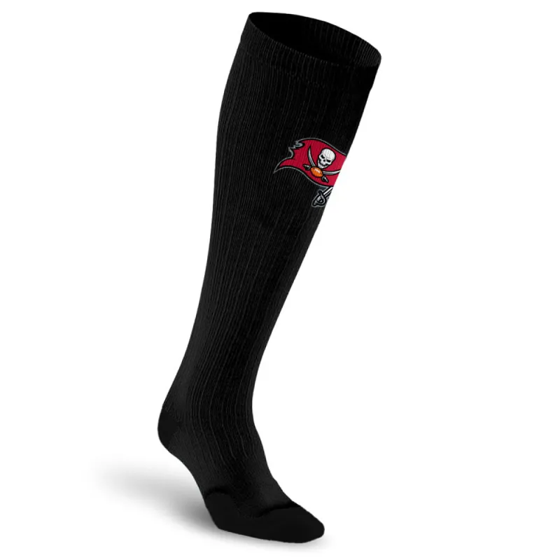 NFL Black Compression Socks, Tampa Bay Buccaneers sold by Pro Compression