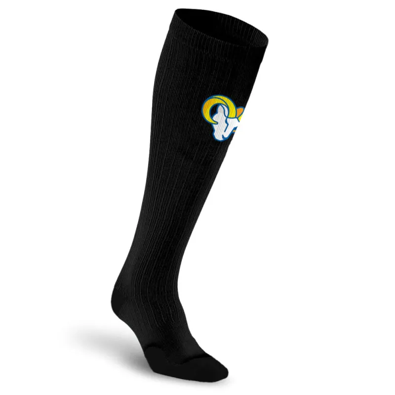 NFL Black Compression Socks, Los Angeles Rams sold by Pro Compression