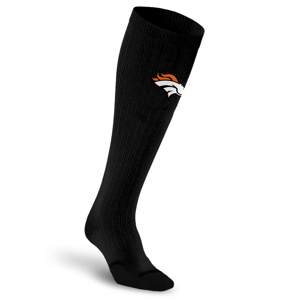 NFL Black Compression Socks, Denver Broncos sold by Pro Compression