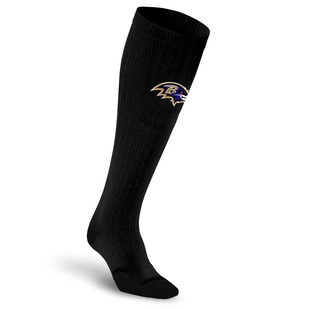 NFL Black Compression Socks, Baltimore Ravens sold by Pro Compression