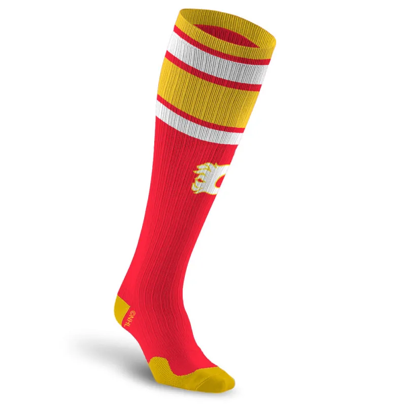 NHL Compression Socks, Calgary Flames sold by Pro Compression