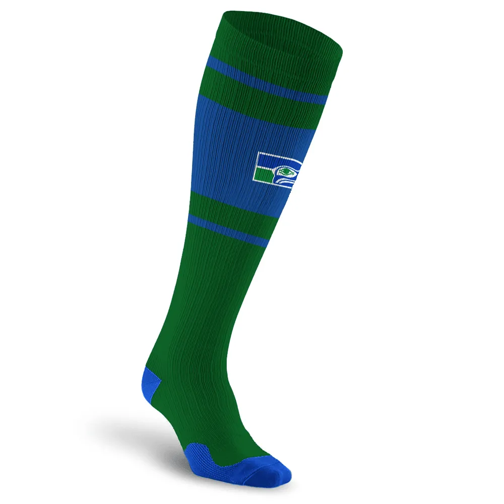 NFL Compression Socks, Seattle Seahawks- Throwback sold by Pro Compression