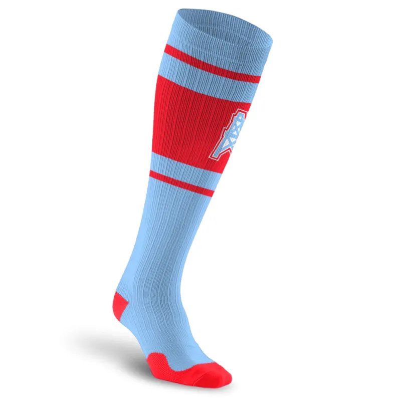 NFL Compression Socks, Houston Oilers- Throwback sold by Pro Compression