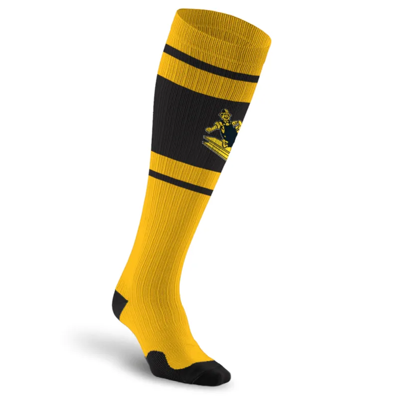 NFL Compression Socks, Pittsburgh Steelers- Throwback sold by Pro Compression