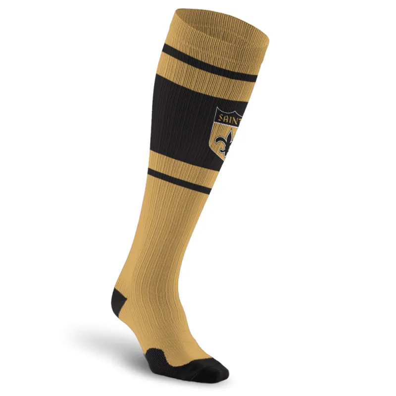 NFL Compression Socks, New Orleans Saints- Throwback sold by Pro Compression
