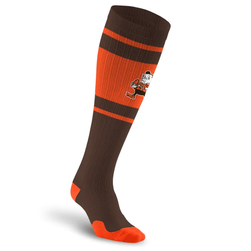 NFL Compression Socks, Cleveland Browns- Throwback sold by Pro Compression
