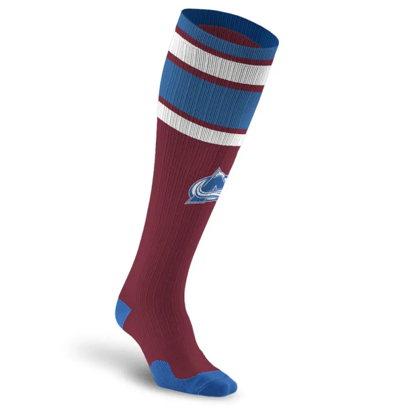 NHL Compression Socks, Colorado Avalanche sold by Pro Compression