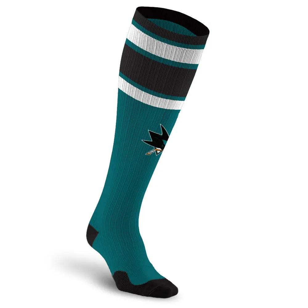 NHL Compression Socks, San Jose Sharks sold by Pro Compression