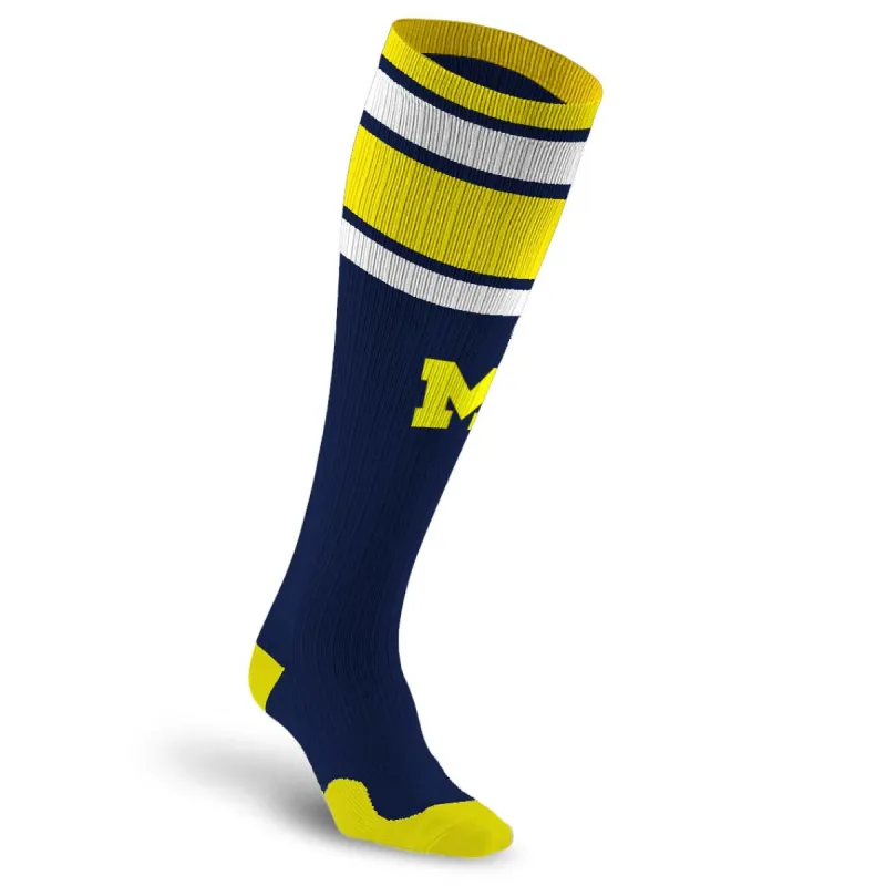 College Compression Socks, Michigan Wolverines sold by Pro Compression