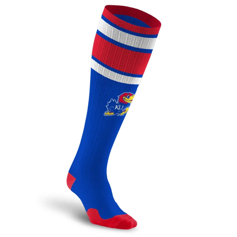 College Compression Socks, Kansas Jayhawks sold by Pro Compression