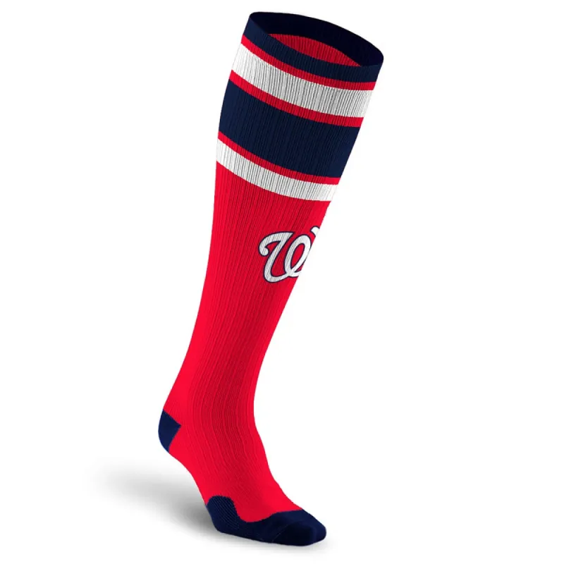 MLB Compression Socks, Washington Nationals - Classic Stripe sold by Pro Compression