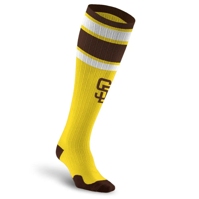 MLB Compression Socks, San Diego Padres - Classic Stripe sold by Pro Compression