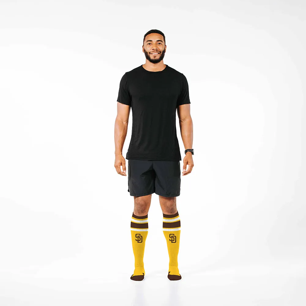 MLB Compression Socks, San Diego Padres - Classic Stripe sold by Pro Compression product image thumbnail 3