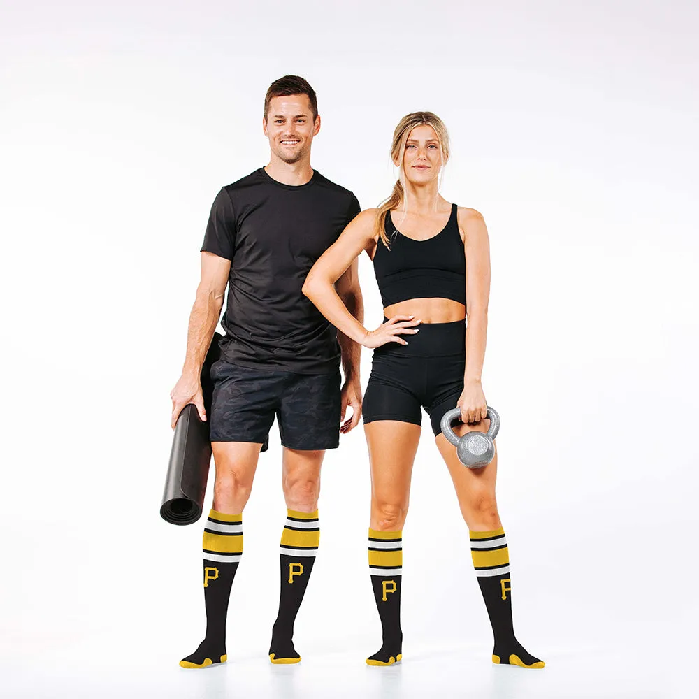 MLB Compression Socks, Pittsburgh Pirates - Classic Stripe sold by Pro Compression product image thumbnail 4