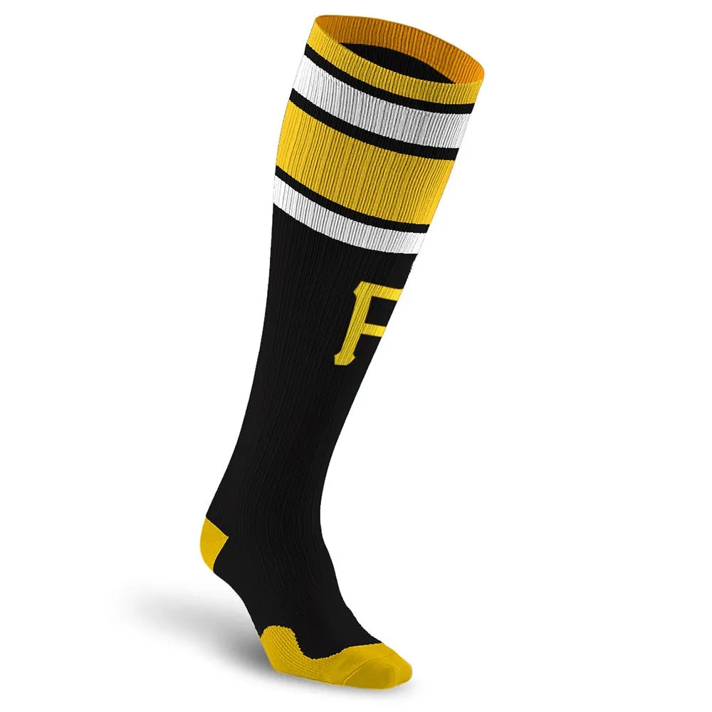 MLB Compression Socks, Pittsburgh Pirates - Classic Stripe sold by Pro Compression