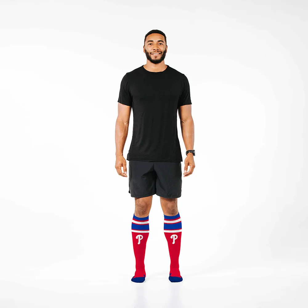MLB Compression Socks, Philadelphia Phillies - Classic Stripe sold by Pro Compression product image thumbnail 3