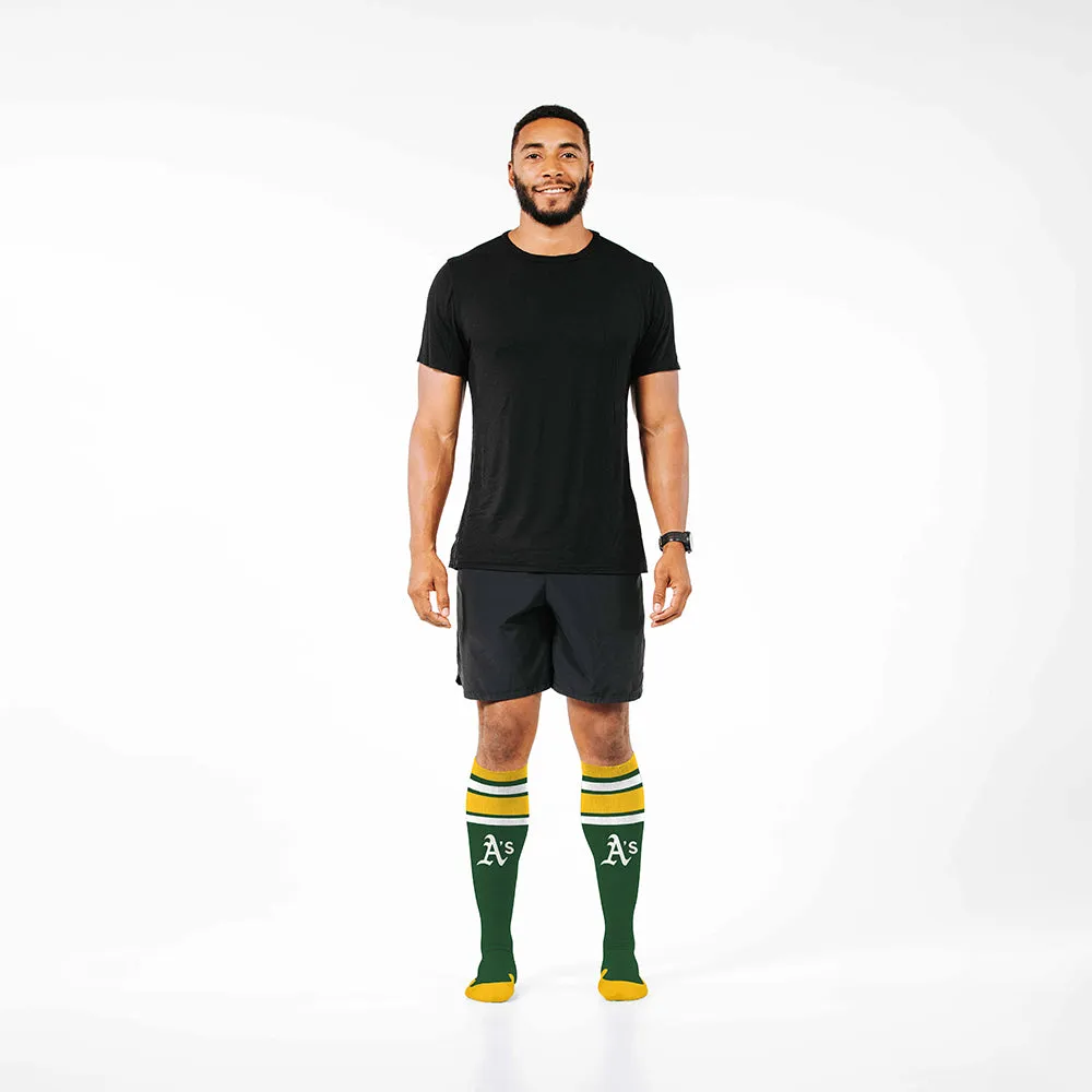 MLB Compression Socks, Oakland Athletics - Classic Stripe sold by Pro Compression product image thumbnail 3