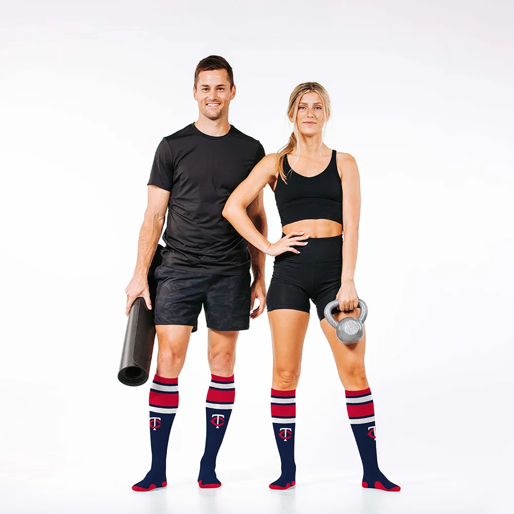 MLB Compression Socks, Minnesota Twins - Classic Stripe sold by Pro Compression product image thumbnail 4