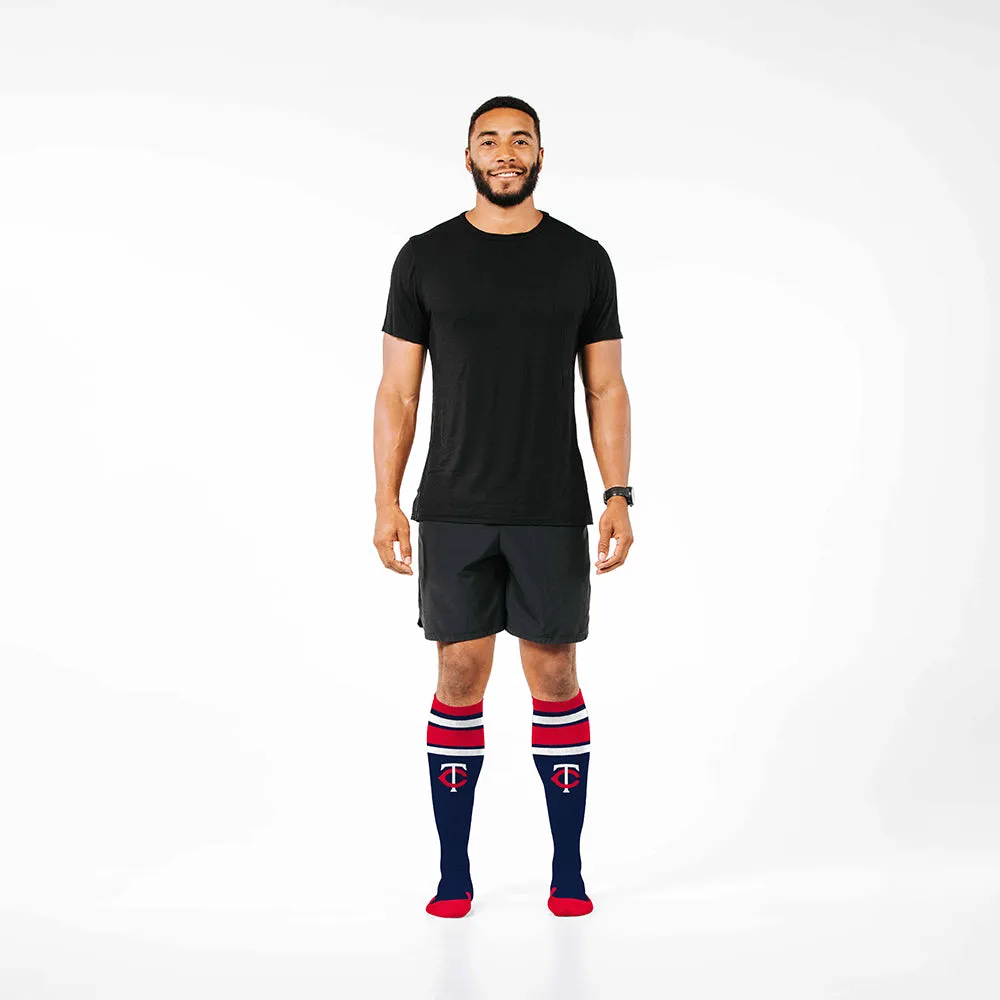 MLB Compression Socks, Minnesota Twins - Classic Stripe sold by Pro Compression product image thumbnail 3