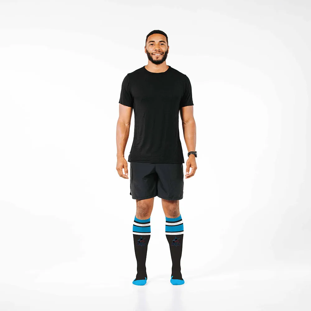 MLB Compression Socks, Miami Marlins - Classic Stripe sold by Pro Compression product image thumbnail 3