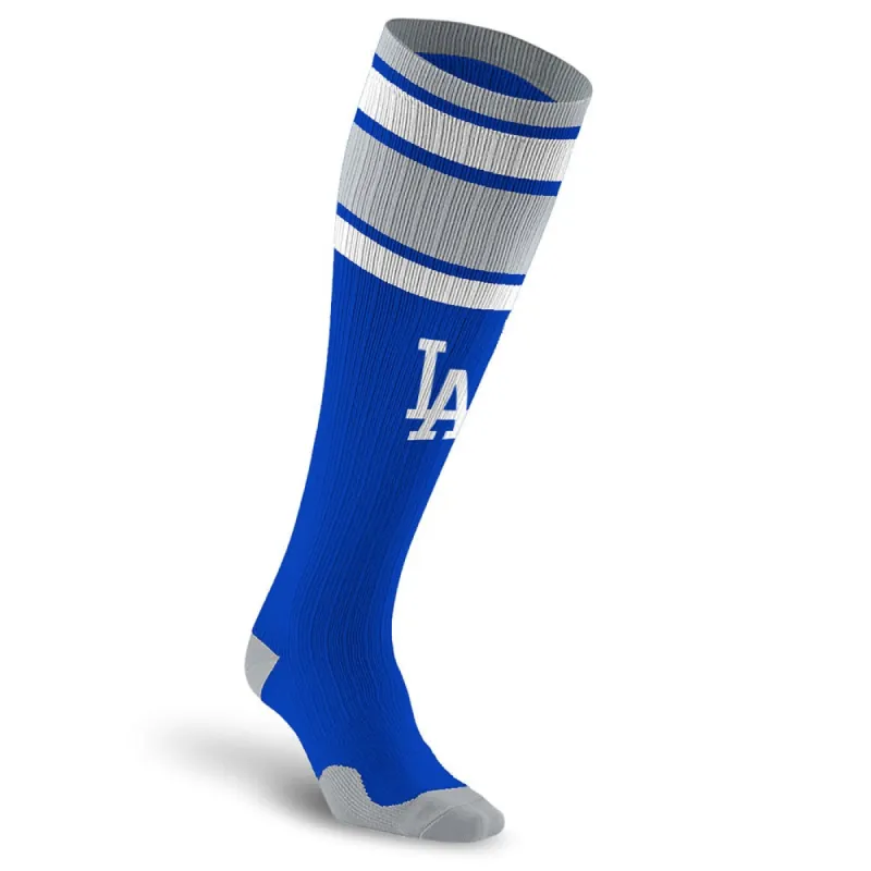 MLB Compression Socks, Los Angeles Dodgers - Classic Stripe sold by Pro Compression