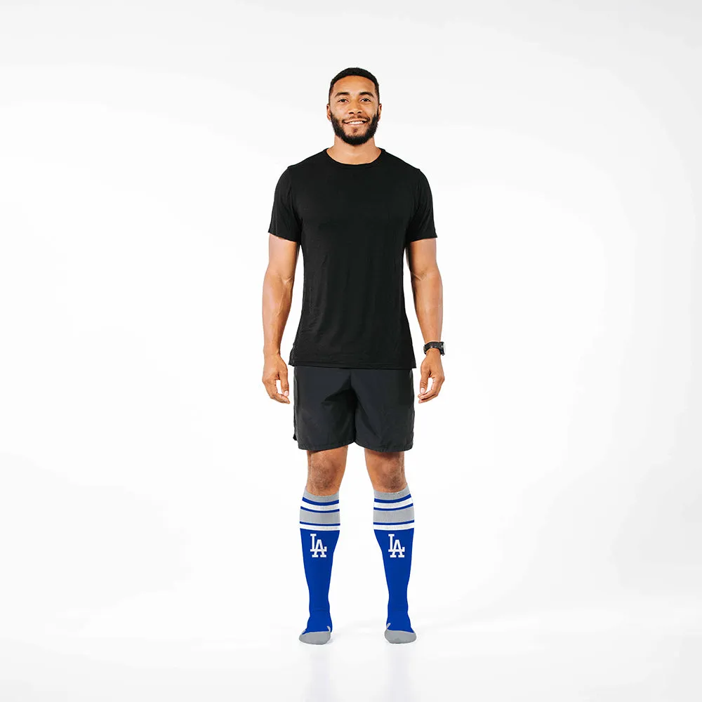 MLB Compression Socks, Los Angeles Dodgers - Classic Stripe sold by Pro Compression product image thumbnail 3