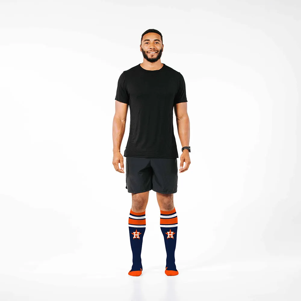 MLB Compression Socks, Houston Astros - Classic Stripe sold by Pro Compression product image thumbnail 3