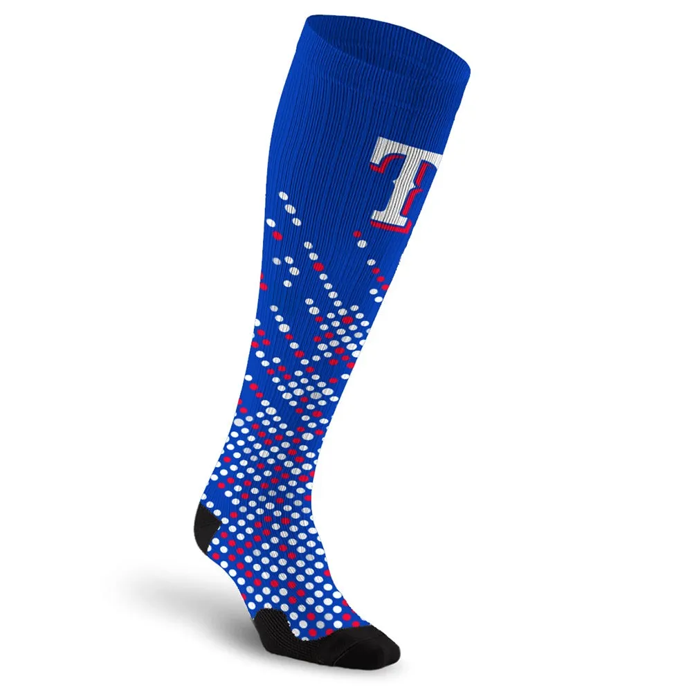 MLB Compression Socks, Texas Rangers - Scoreboard sold by Pro Compression