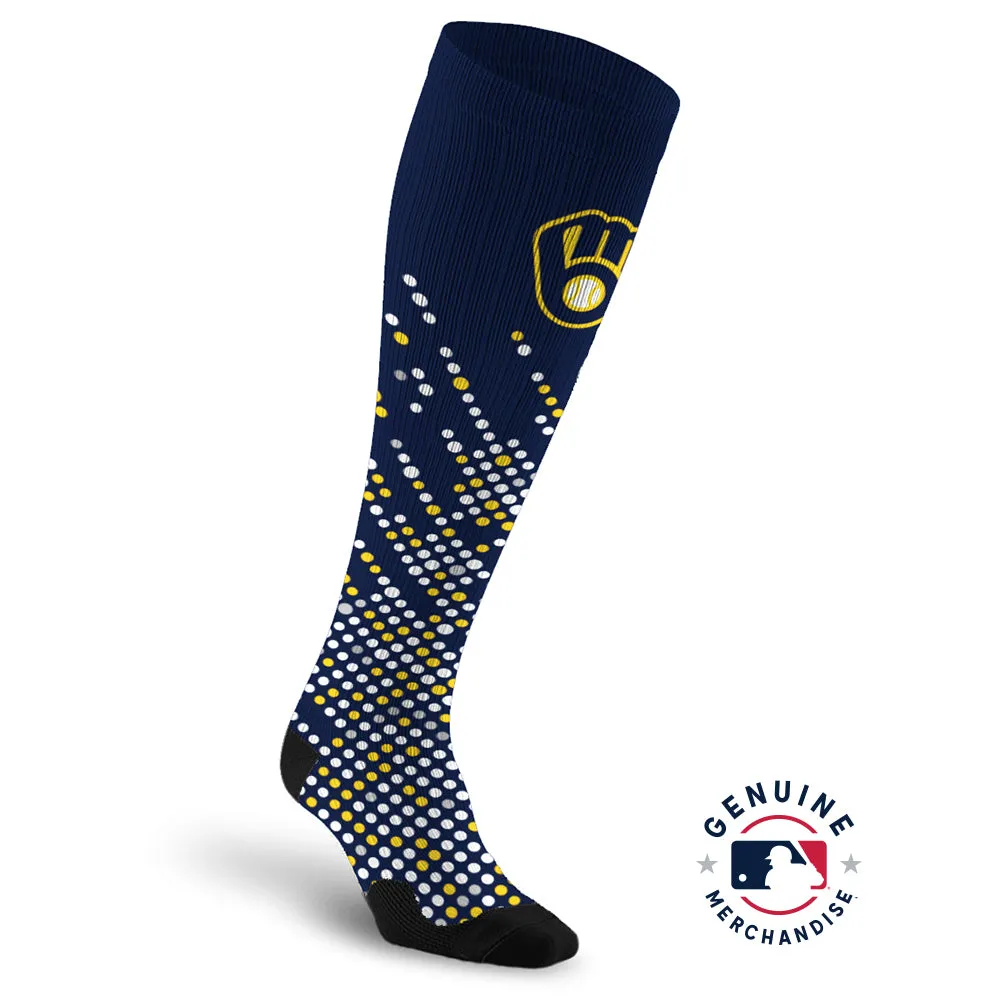 MLB Compression Socks, Milwaukee Brewers - Scoreboard sold by Pro Compression