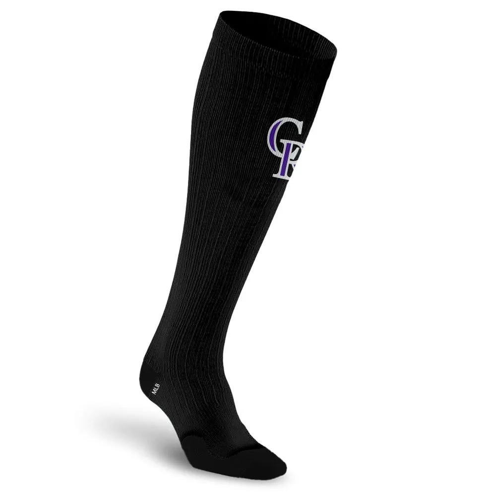 MLB Black Compression Socks, Colorado Rockies sold by Pro Compression