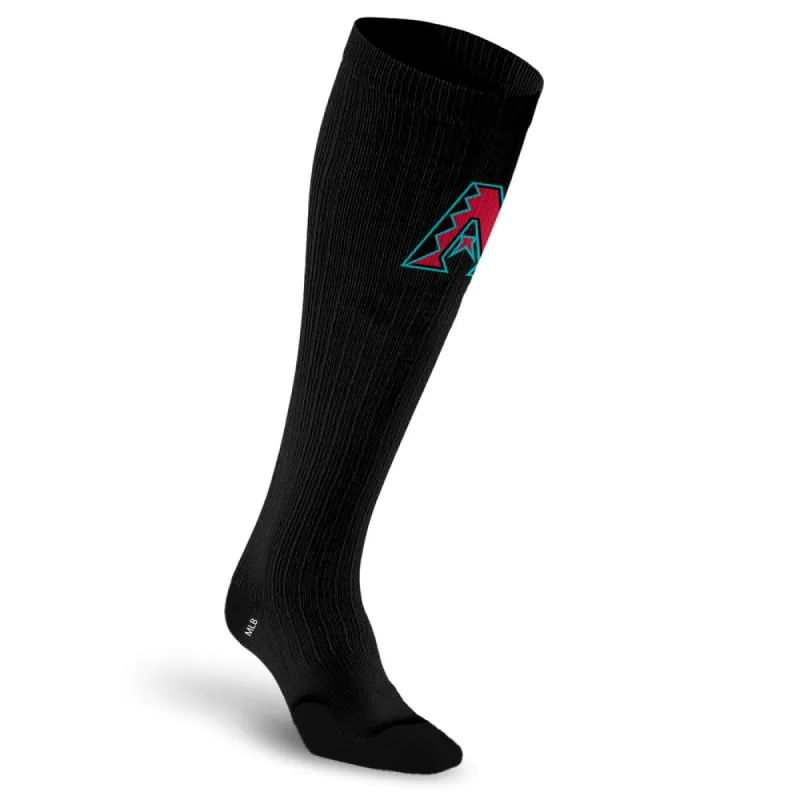 MLB Black Compression Socks, Arizona Diamondbacks made by Pro Compression