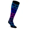 Marathon Bamboo Wool, Navy Mélange Dots sold by Pro Compression