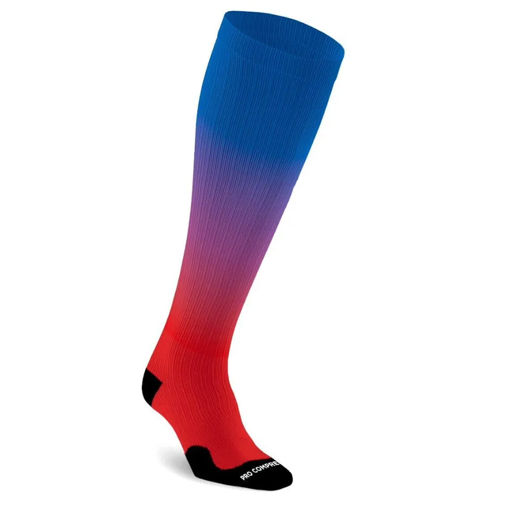 Marathon Printed, Red Blue Gradient sold by Pro Compression