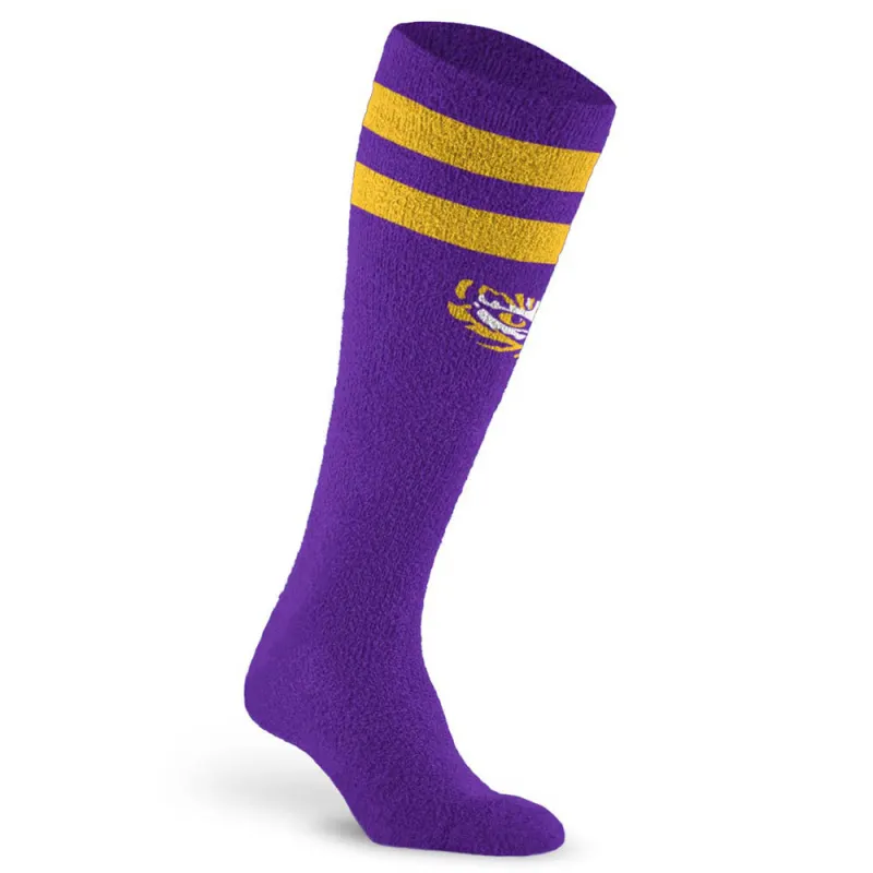 Fuzzy College Compression Sock, Louisiana State Tigers sold by Pro Compression