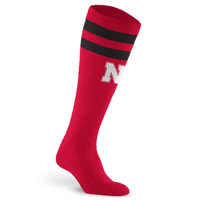 Fuzzy College Compression Sock, Nebraska Cornhuskers sold by Pro Compression