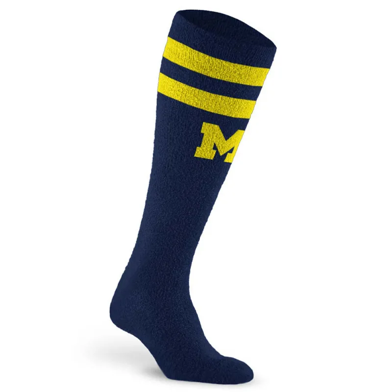 Fuzzy College Compression Sock, Michigan Wolverines sold by Pro Compression