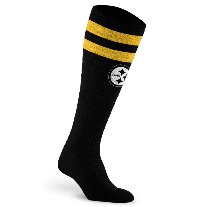 Fuzzy NFL Compression Sock, Pittsburgh Steelers sold by Pro Compression
