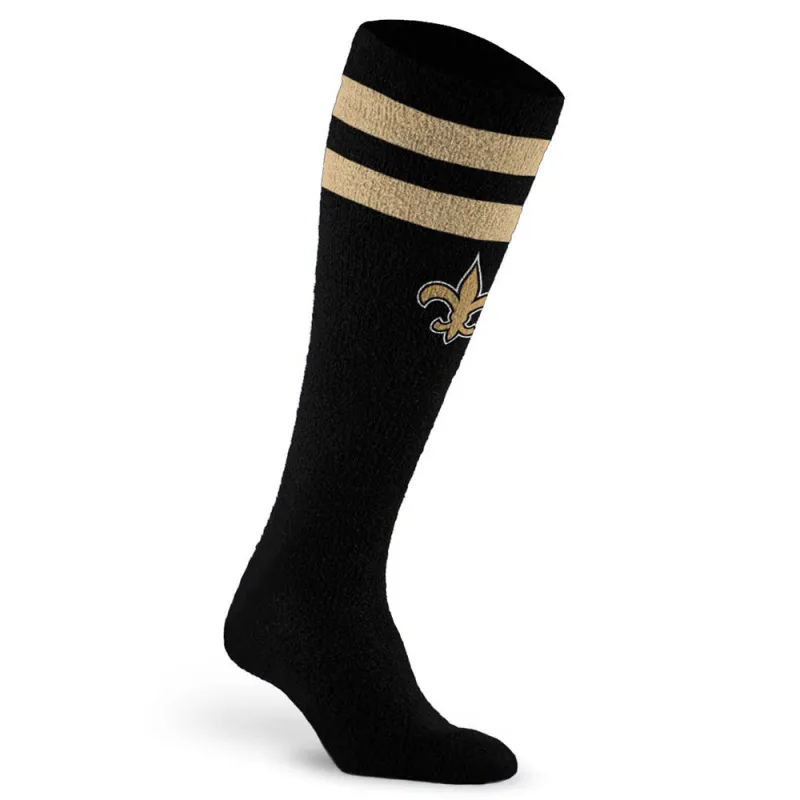 Fuzzy NFL Compression Sock, New Orleans Saints made by Pro Compression