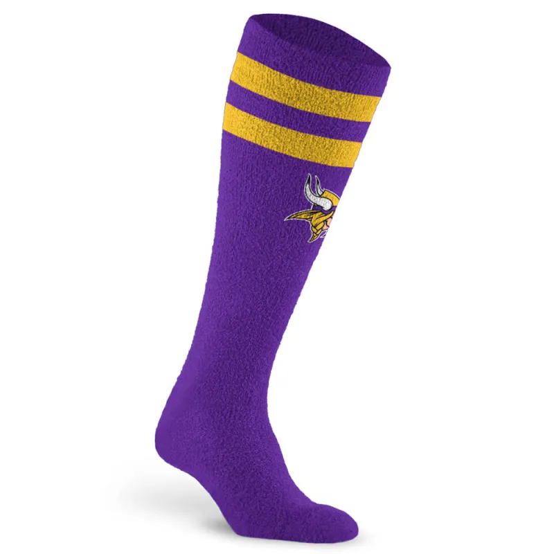 Fuzzy NFL Compression Sock, Minnesota Vikings made by Pro Compression
