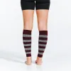 Calf Sleeves, Maroon and Heather Stripes sold by Pro Compression