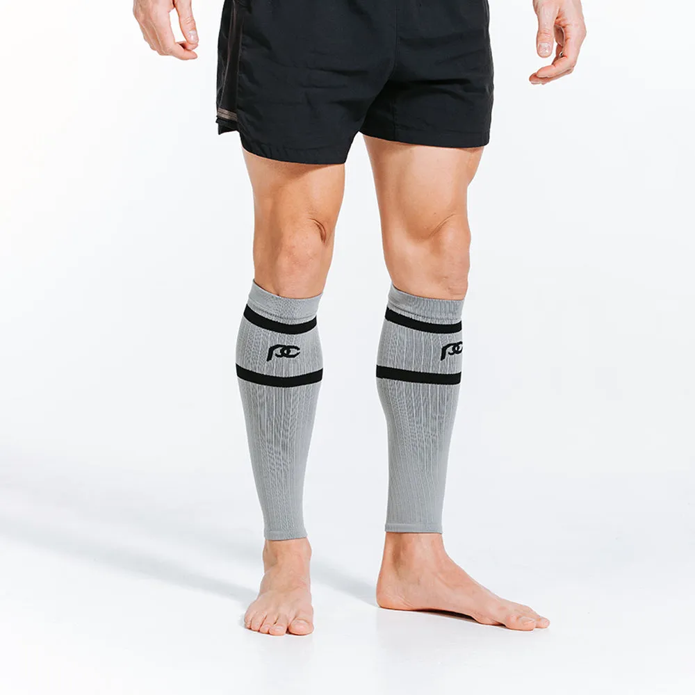 Calf Sleeves, Grey with Black Stripes sold by Pro Compression product image thumbnail 3