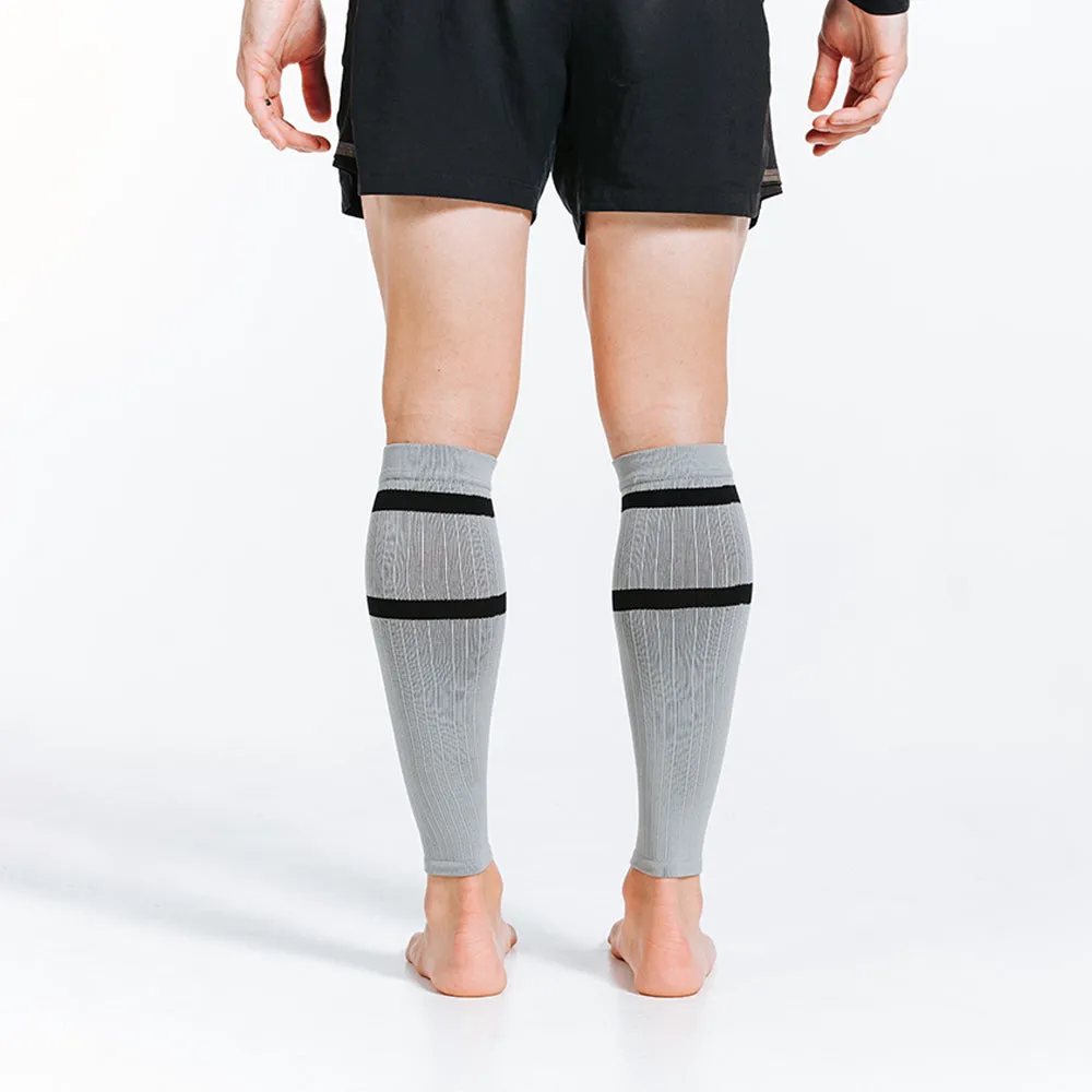 Calf Sleeves, Grey with Black Stripes sold by Pro Compression product image thumbnail 4