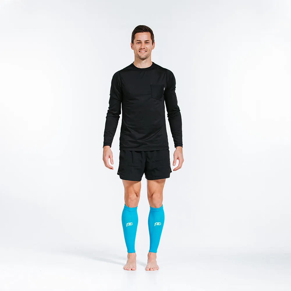 Calf Sleeves, Neon Blue sold by Pro Compression product image thumbnail 2