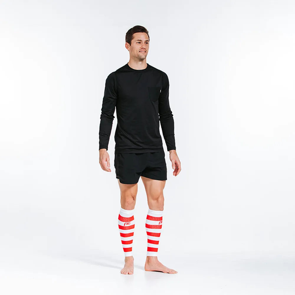Calf Sleeves, White and Red Stripe sold by Pro Compression product image thumbnail 2