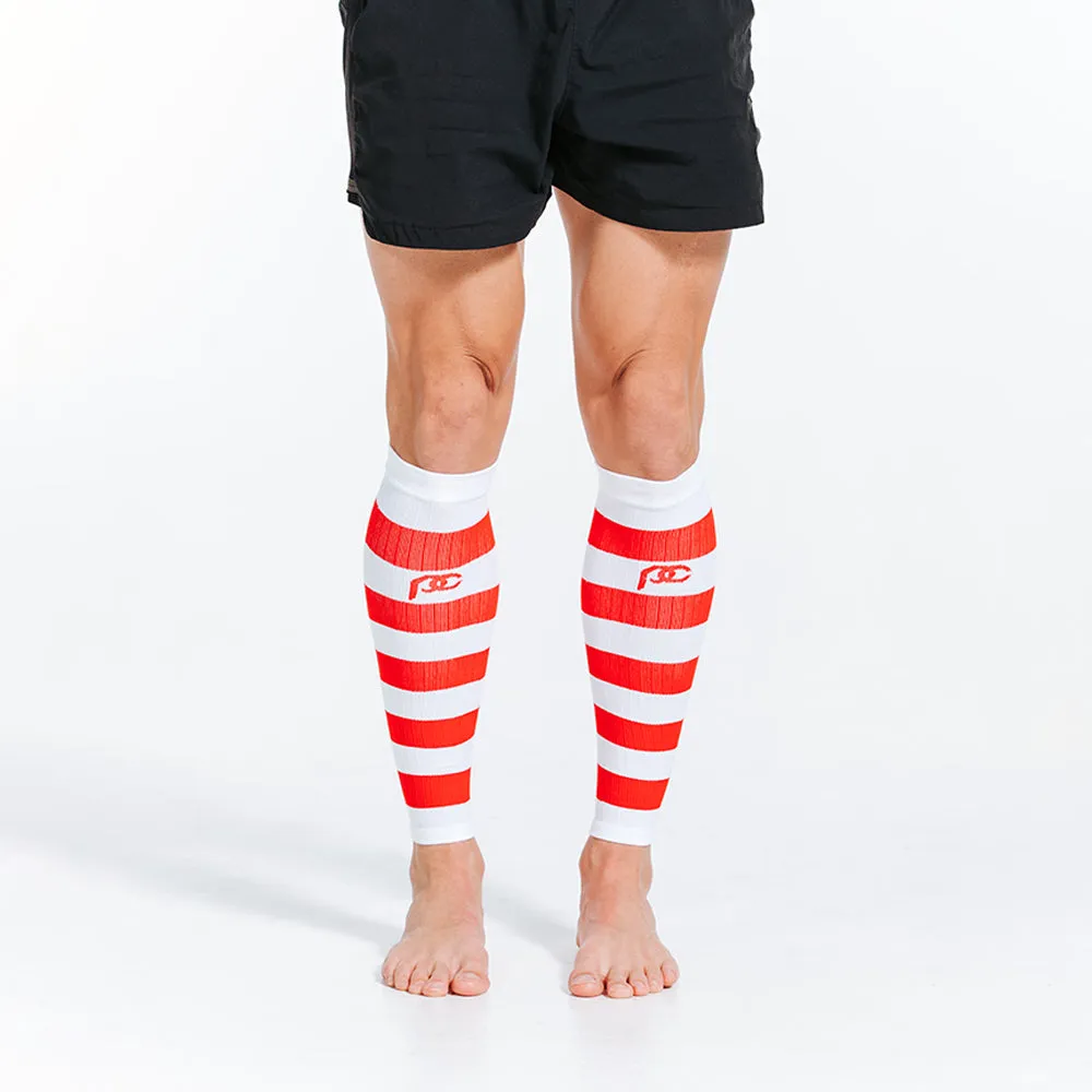 Calf Sleeves, White and Red Stripe sold by Pro Compression product image thumbnail 3