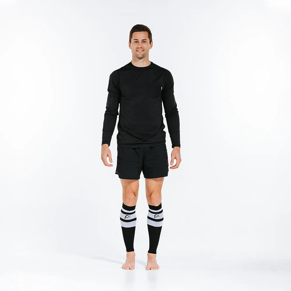 Calf Sleeves, Black Classic Stripe sold by Pro Compression product image thumbnail 2