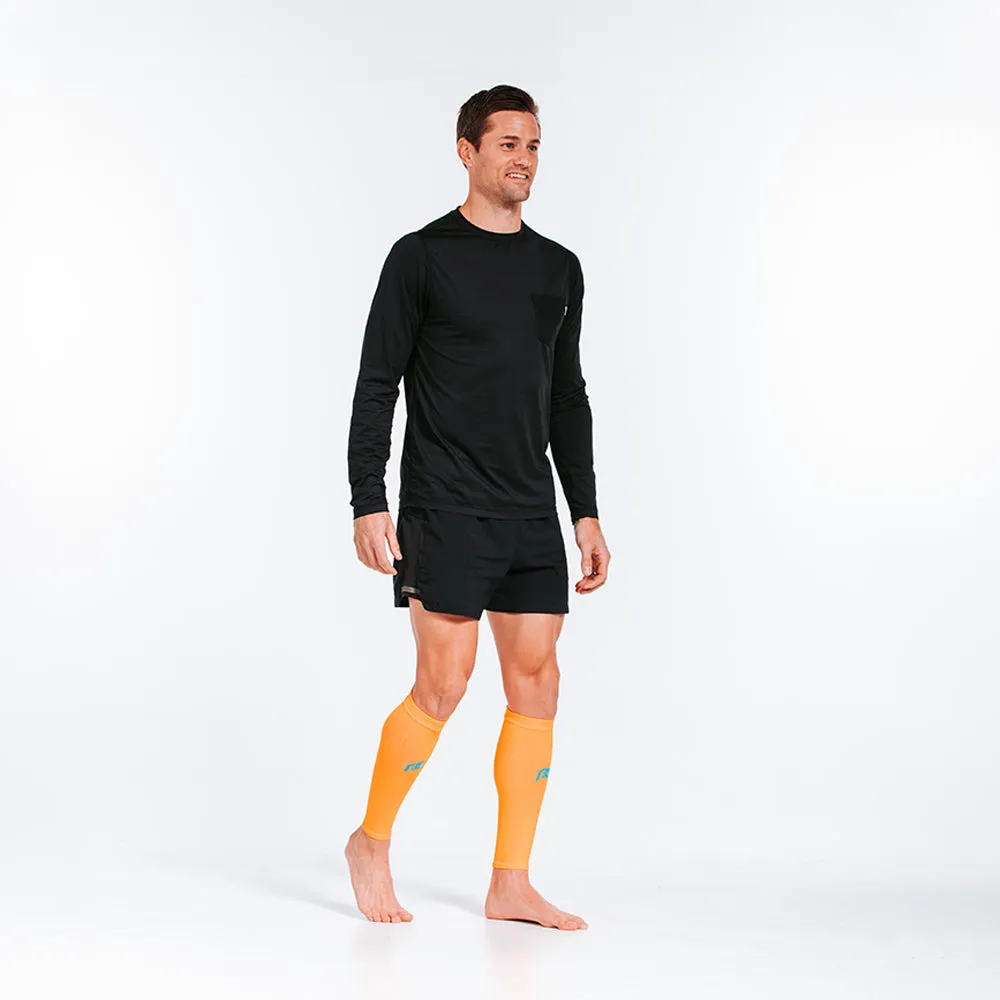Calf Sleeves, Neon Orange sold by Pro Compression product image thumbnail 2